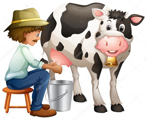 Milking Stock Illustration By Blueringmedia 79119814