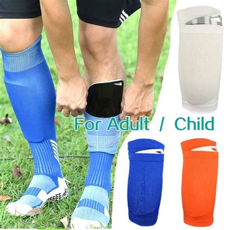 Anti Collision Soccer Football Shin Pad Guard Sock Leg Protective