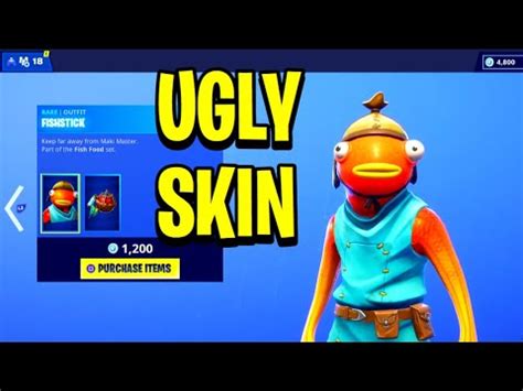 Check out the skin's full portrait, pickaxe, glider, wrap and style set and prices at the item shop! *NEW* FISHSTICK SKIN! SECRET SKIN! - Fortnite DAILY ITEM ...