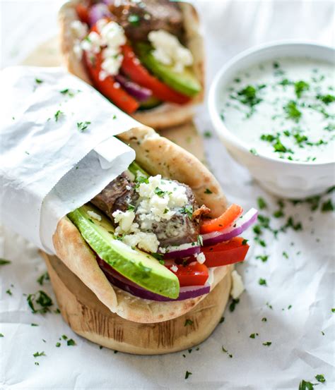 Lamb Gyros With Spicy Tzatzikicooking And Beer