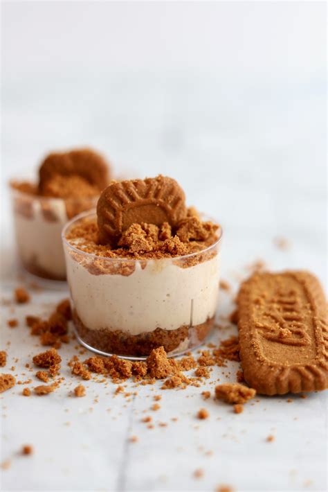 Biscoff Spice No Bake Cheesecake Cups Ambers Kitchen Cooks