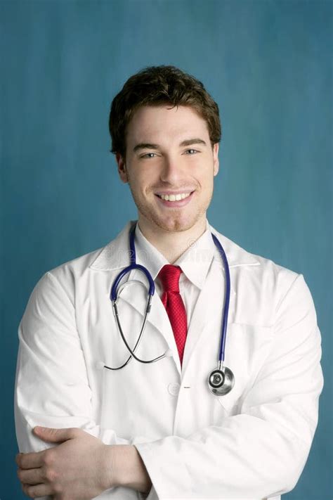 Happy Young Male Doctor Man Smile Handsome Stock Photo Image Of