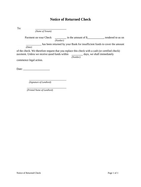 Free Returned Check Letter Template Fill Out And Sign Online Dochub