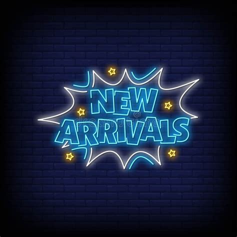 New Arrivals Neon Signs Style Text Vector Stock Vector Illustration Of Light Magic 179600271