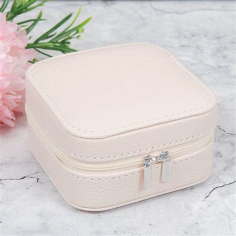 Sophia Large Leatherette Jewellery Box Nude The Gift Experience My