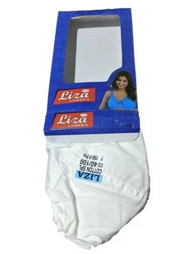 Liza Lingerie Ladies White Plain Cotton Bra Size 40100 At Rs 150