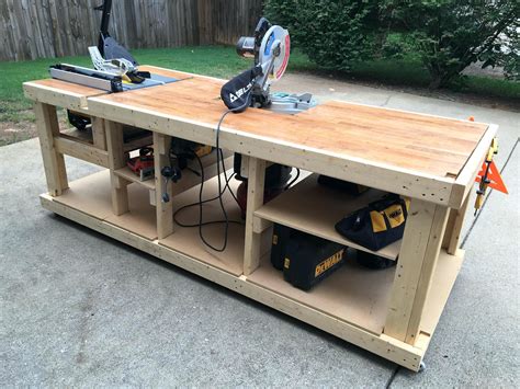 Modular Workbench Plans I Built A Mobile Workbenches Diy Mobile