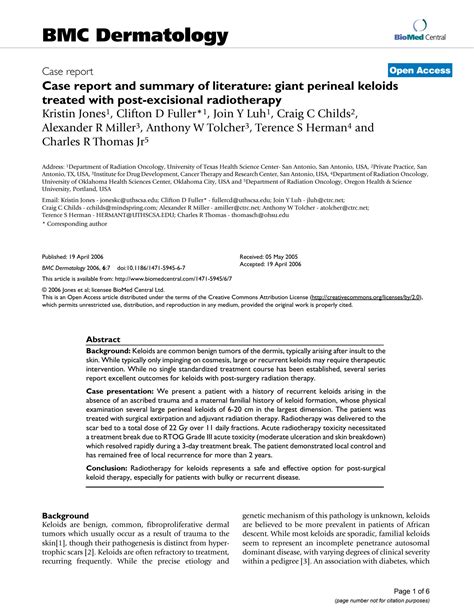 Solution Case Report And Summary Of Literature Giant Perineal Keloids