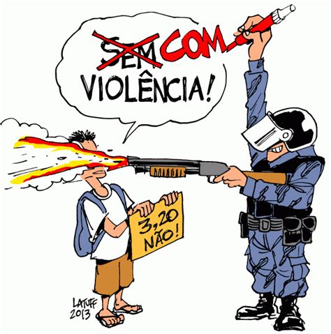 Charges Sobre A Segurança Pública E A Ação Da Policia Militar No Brasil