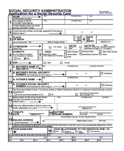 However, you can request a replacement card if you don't want to go to the social security office, and it would reach you within 10 workdays. FREE 74+ Sample Application Forms in PDF