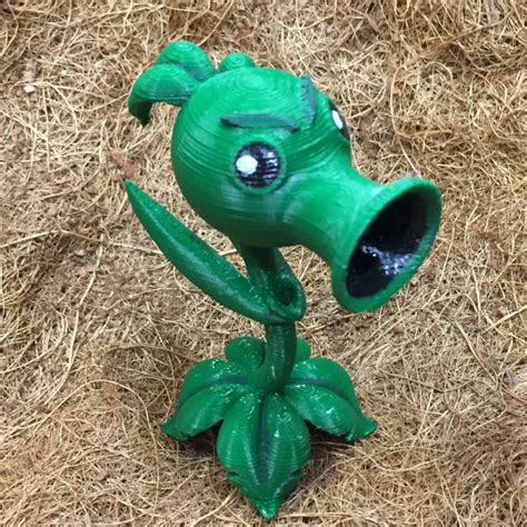 3d print of peashooter plants vs zombies garden warfare by starlabs3d
