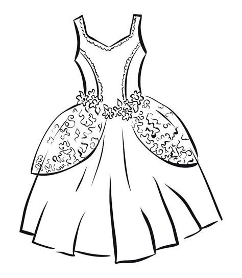 Dress Coloring Pages Beautiful Coloring Pages For Print