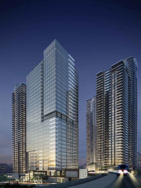 New Rendering Of 37 Storey Office Tower At Gilmore Place Urbanyvr