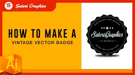 Making A Vector Badge Logo Tutorial Illustrator Logo
