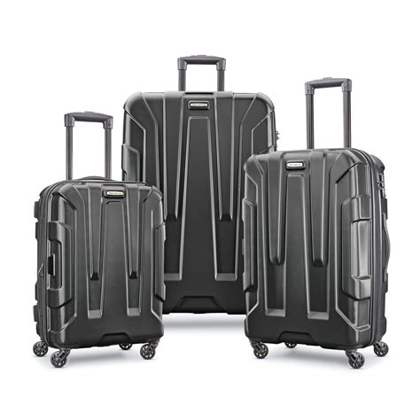 Samsonite Centric Hardside Expandable Luggage With Spinner Wheels Black 3 Piece Set 20 24 28