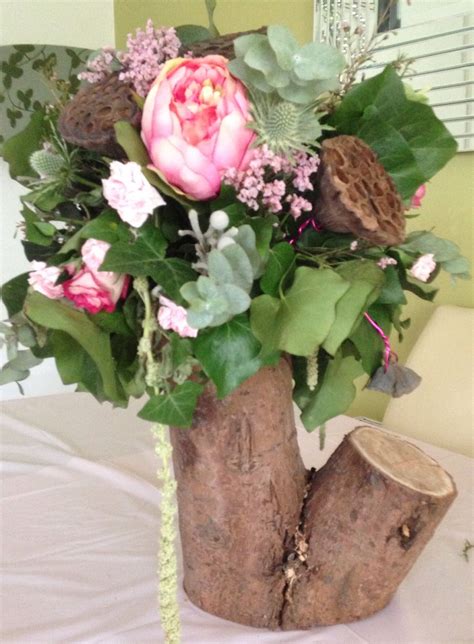 Tree Trunk Flower Arrangement Fresh Flowers Arrangements Flower