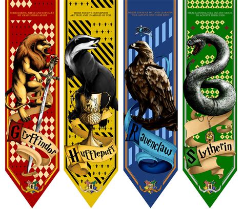 Hogwarts House Banners Printable