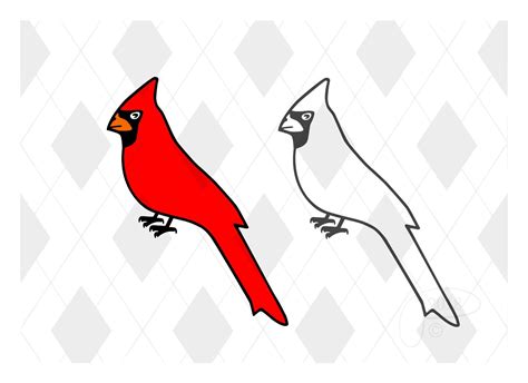 Cardinal Bird Cut File SVG Studio 3 PDF JPG Original Design by | Etsy