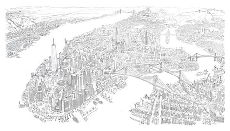 All New York City In One Drawing Myles Zhang