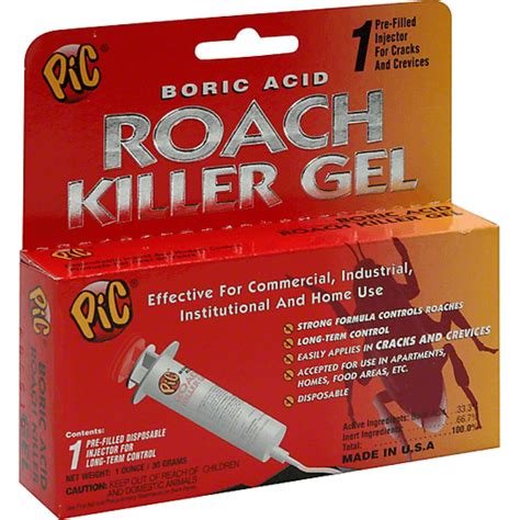 Pic Boric Acid Roach Killer Gel Control De Plagas Selectos