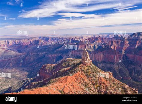 Overlooking Mount Hayden At Point Imperial At The North Rim Of The