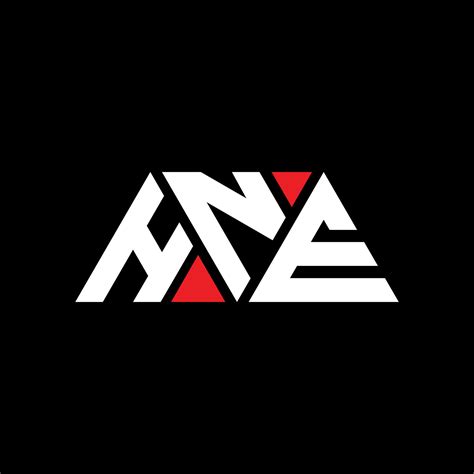 Hne Triangle Letter Logo Design With Triangle Shape Hne Triangle Logo
