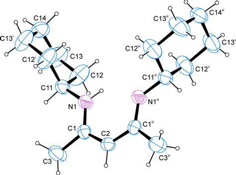 The Crystal Structure Of N 4 Cyclohexyliminopent 2 En 2 Ylcyclohexanamine C17h30n2