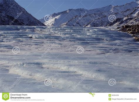 The Frozen Waterfall Stock Photo Image Of Step Winter 62264236