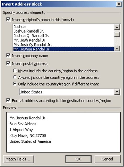 Mail Merge Labels In Microsoft Word Office Articles