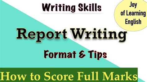 Report Writing Class 12 Simple And Practice Tips Youtube