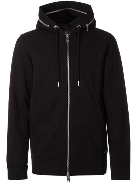 Diesel Zip Hoodie In Black For Men Lyst