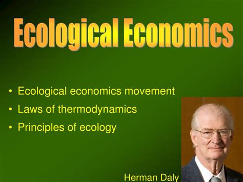 Ppt How To Teach A Course In Ecological Economics Powerpoint