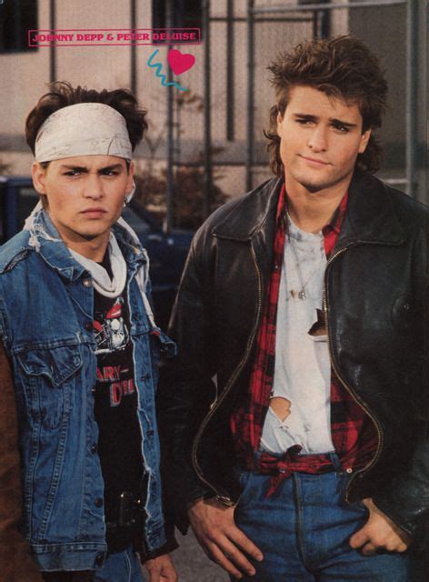 Johnny Depp As Tom Hanson And Peter Deluise As Doug Penhall Johnny Depp