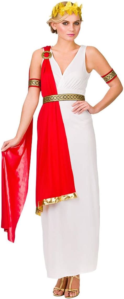 Ladies Glamorous Roman Lady Costume For Ancient Rome Greek Latin Fancy Dress Uk Size 10 12