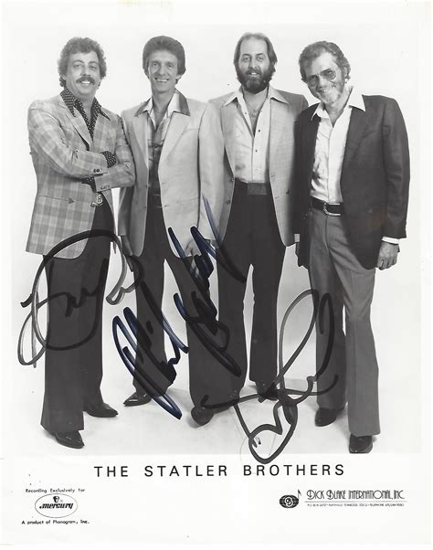 Flowers on the wall is a song made famous by american country music group the statler brothers. THE STATLER BROTHERS" Signed by HAROLD REID, DON REID, and ...
