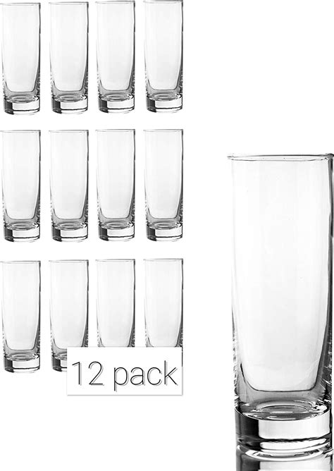 12 Tom Collins Highball Glasses 105 Oz Zombi Mojito Slim Modern Glass