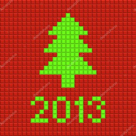 Pixel art noel polaire : Sapin de Noël de fond dans le style du pixel art — Image ...