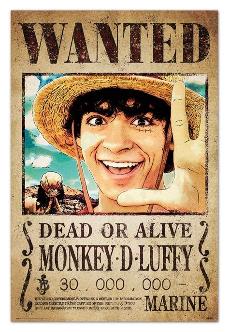 One Piece One Piece Netflix Wanted Monkey D Luffy Maxi Poster Impericon Au