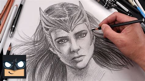 How To Draw Wanda Maximoff Scarlet Witch Sketch Tutorial Step By
