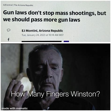 HOW MANY FINGERS WINSTON? : r/GunMemes