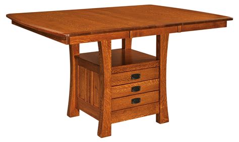 Arts And Crafts Cabinet Table Amish Solid Wood Tables Kvadro Furniture