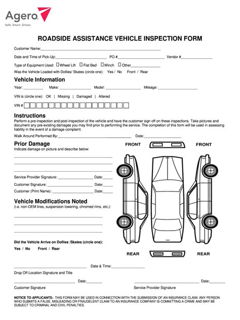 Vehicle Damage Inspection Form Pdf Complete With Ease Airslate Signnow