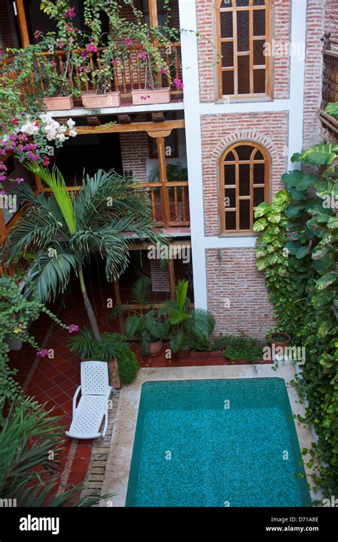 Swimming Pool In Courtyard Of Hotel Don Pedro De Heredia Cartagena