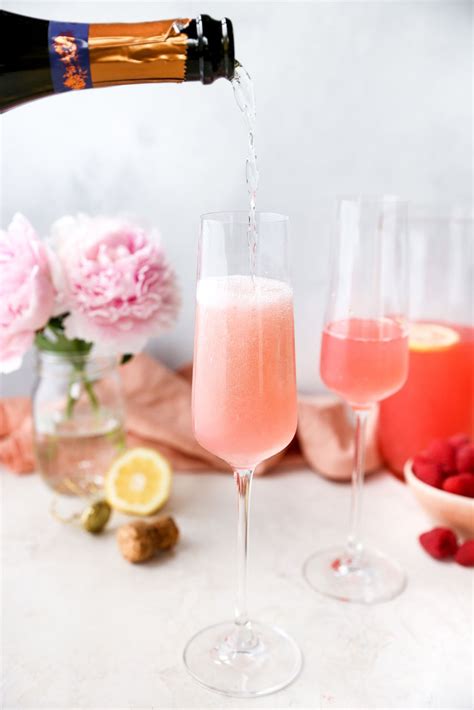 pink lemonade mimosas recipe pink mimosa recipe champagne drinks easy pink drinks