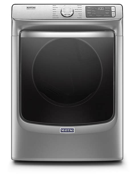 Maytag 73 Cu Ft Smart Front Load Gas Dryer In Metallic Slate