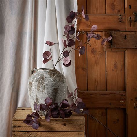 Burgundy Berried Eucalyiptus Wholesale By Hill Interiors