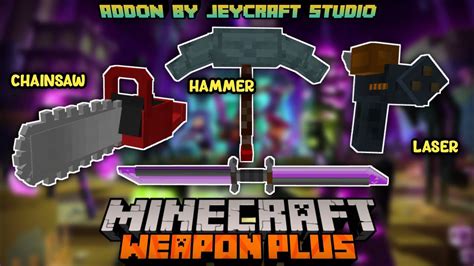 More Weapons Mod Mcpe Weapon Plus Addon Crpg 75 New Craftable