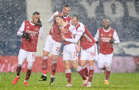 Arsenal plough through West Brom at snowy Hawthorns · The42