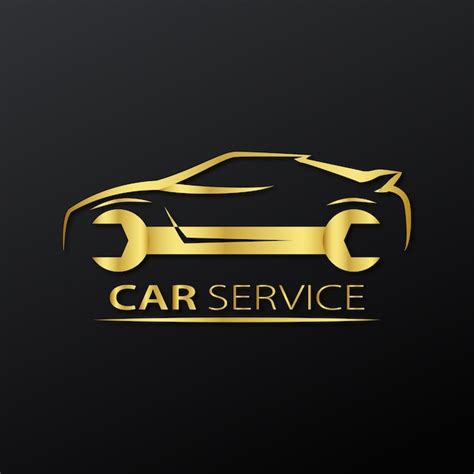 Premium Vector Gold Color Elegant Luxury Automotive Service Logo