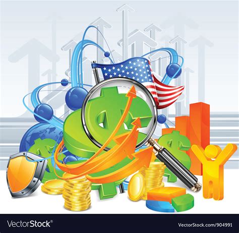 Economic Development Background Royalty Free Vector Image